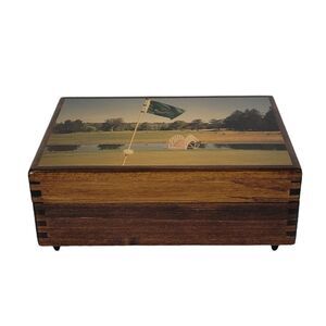 Vintage Reuge Wood Inlay High Gloss Musical Trinket Box Plays Fur Elise